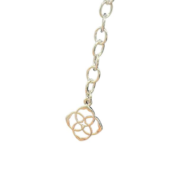 Kendra Scott Ari Heart Short Pendant Necklace Iridescent Drusy - Picture 4 of 4